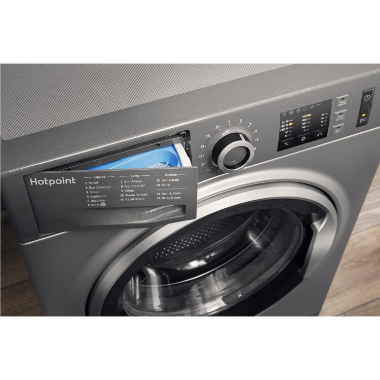 HOTPOINT NM11946GCA ActiveCare 9kg 1400rpm Freestanding Washing Machine - Graphite