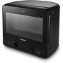 GRADE A1 - Hotpoint MWH1311B 13L 700W Freestanding Curve Microwave Oven Black