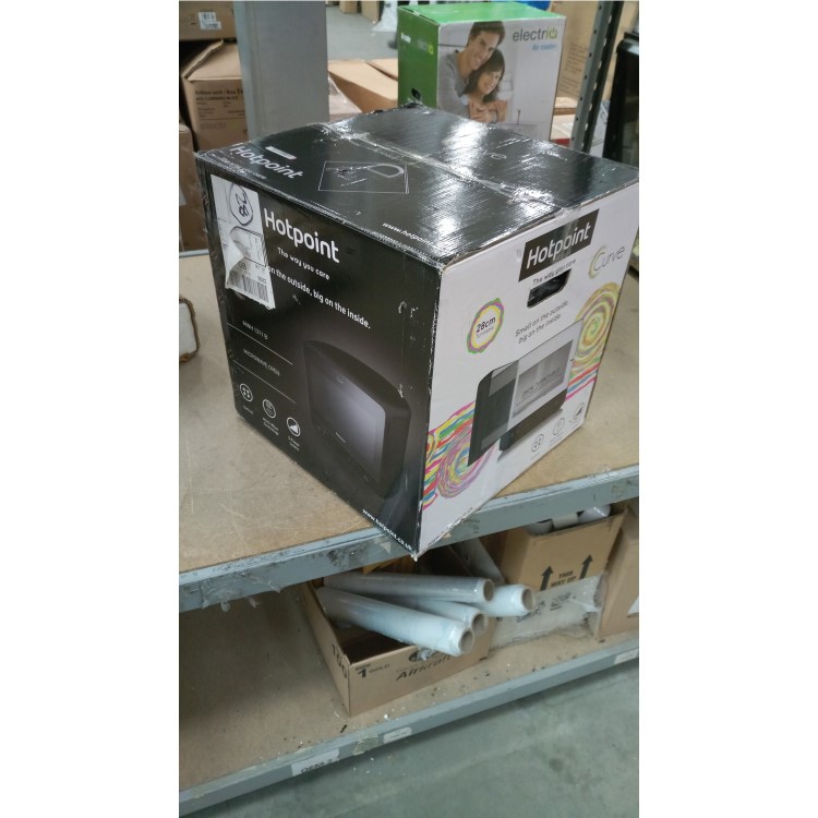 GRADE A2 - Hotpoint MWH1311B 13L 700W Freestanding Curve Microwave Oven Black