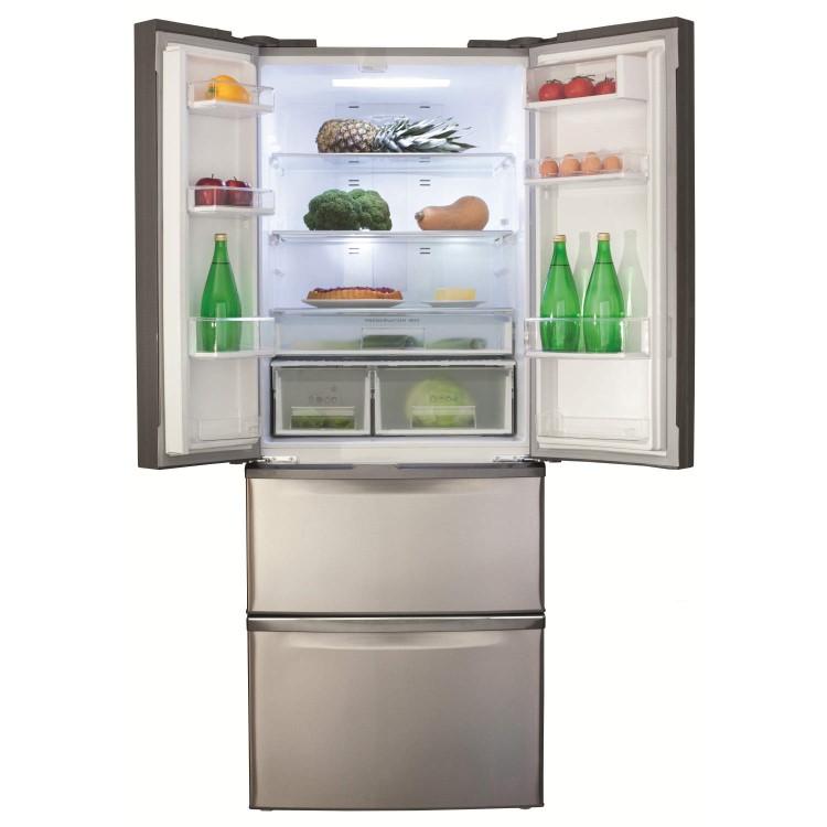 GRADE A1 - As new but box opened - CDA PC84SC American Fridge Freezer Stainless Steel Look