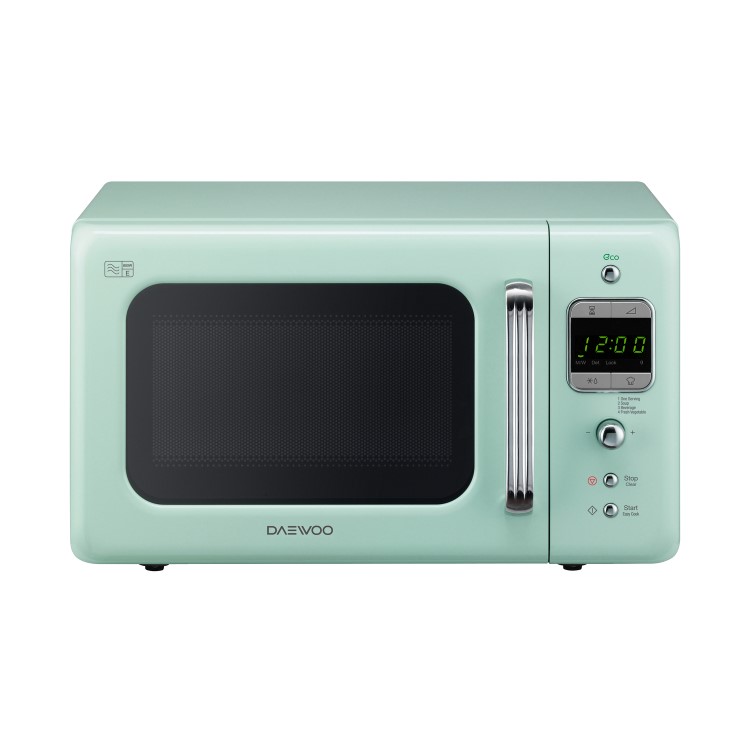 Daewoo KOR7LBKM 20L 800W Freestanding Microwave Oven Fresh Mint