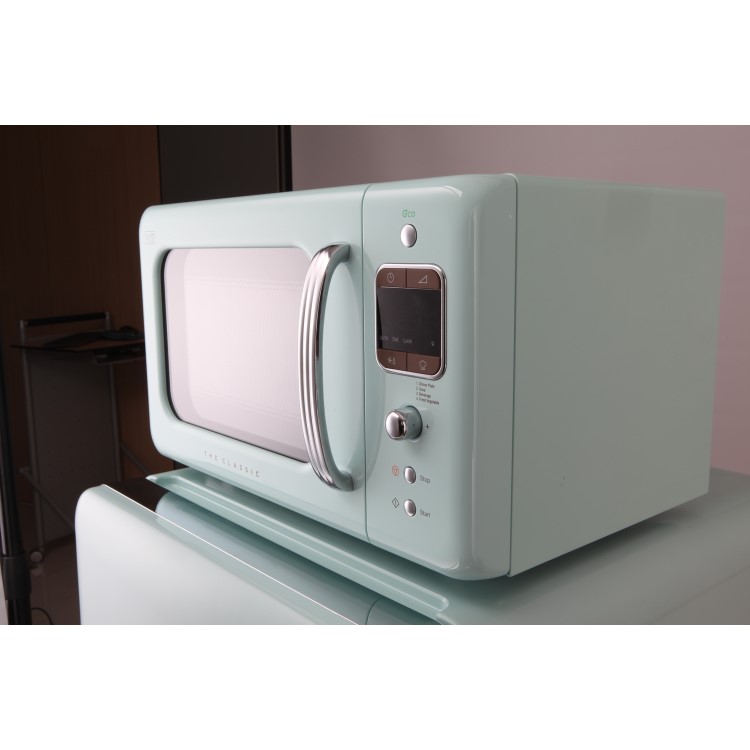 Daewoo KOR7LBKM 20L 800W Freestanding Microwave Oven Fresh Mint