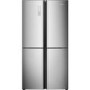 GRADE A2 - Hisense RQ689N4AC1 556 Litre American Style Fridge Freezer Frost Free 4 Door 91cm Wide - Silver
