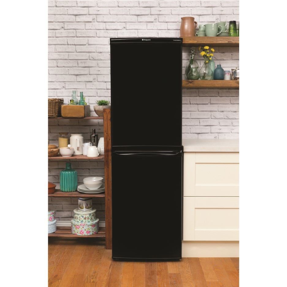 Hotpoint RFAA52K Ice Diamond Freestanding Fridge Freezer Shiny Black Appliances Direct Hotpoint RFAA52K Ice Diamond Freestanding Fridge Freezer Shiny Black Appliances Direct