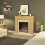 BeModern Stanton Oak Fireplace Suite with Electric Inset Fire