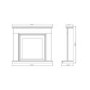 BeModern Stanton Oak Fireplace Suite with Electric Inset Fire