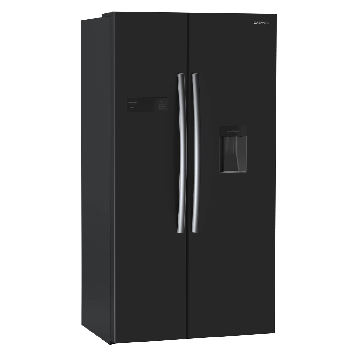 Daewoo FRAH52WD3B American Fridge Freezer With Water Dispenser Black