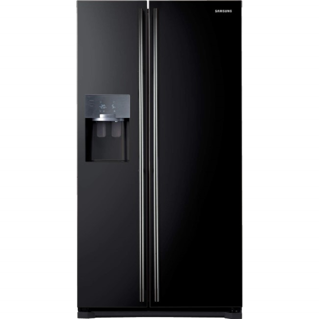 GRADE A3 - Samsung RS7567BHCBC 532L American Freestanding Fridge Freezer - Black