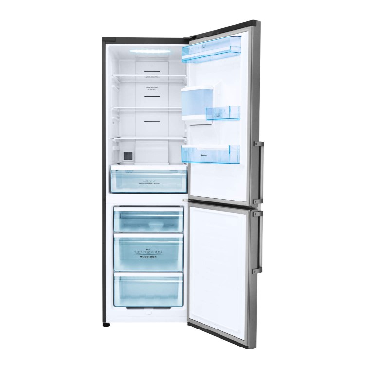 Hisense RB419N4WC1 Freestanding Fridge Freezer Stainless Steel