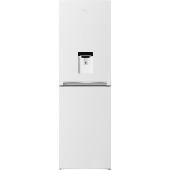 Beko CFG1582DW 166L Frost Free 50/50 Freestanding Fridge Freezer With Water Dispenser White