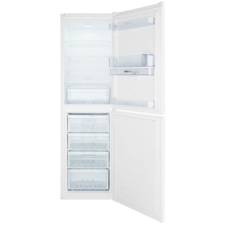 GRADE A2 - Beko CFG1582DW 166L Frost Free 50/50 Freestanding Fridge Freezer With Water Dispenser White