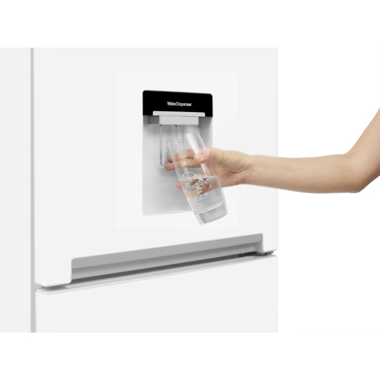 GRADE A2 - Beko CFG1582DW 166L Frost Free 50/50 Freestanding Fridge Freezer With Water Dispenser White