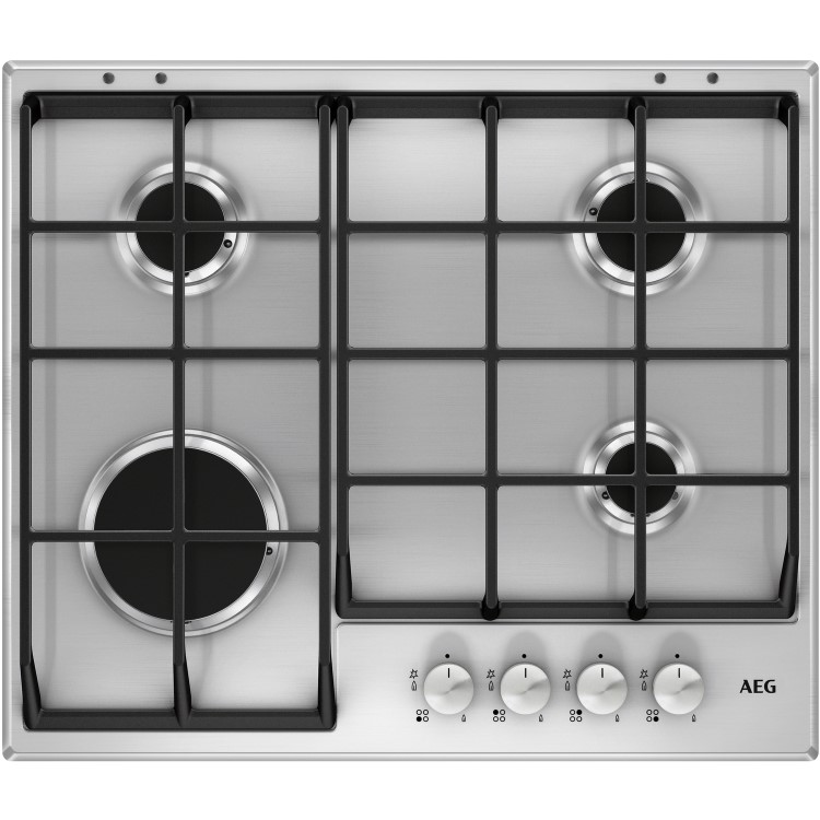 AEG HG654351SM 60cm Four Burner Gas Hob Stainless Steel