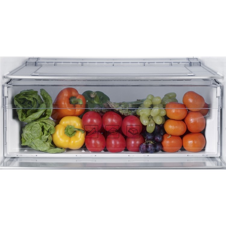 GRADE A2 - Beko CNP1601ES Frost Free 70-30 Freestanding Fridge Freezer - Silver