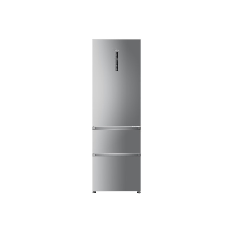 Haier A3FE635CGJE Frost Free Freestanding Fridge Freezer - Stainless Steel
