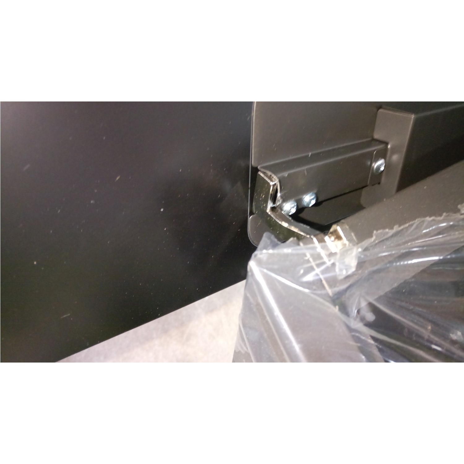 GRADE A3 Hotpoint PHVP87FLTK 80cm Angled Glass Chimney Cooker Hood in