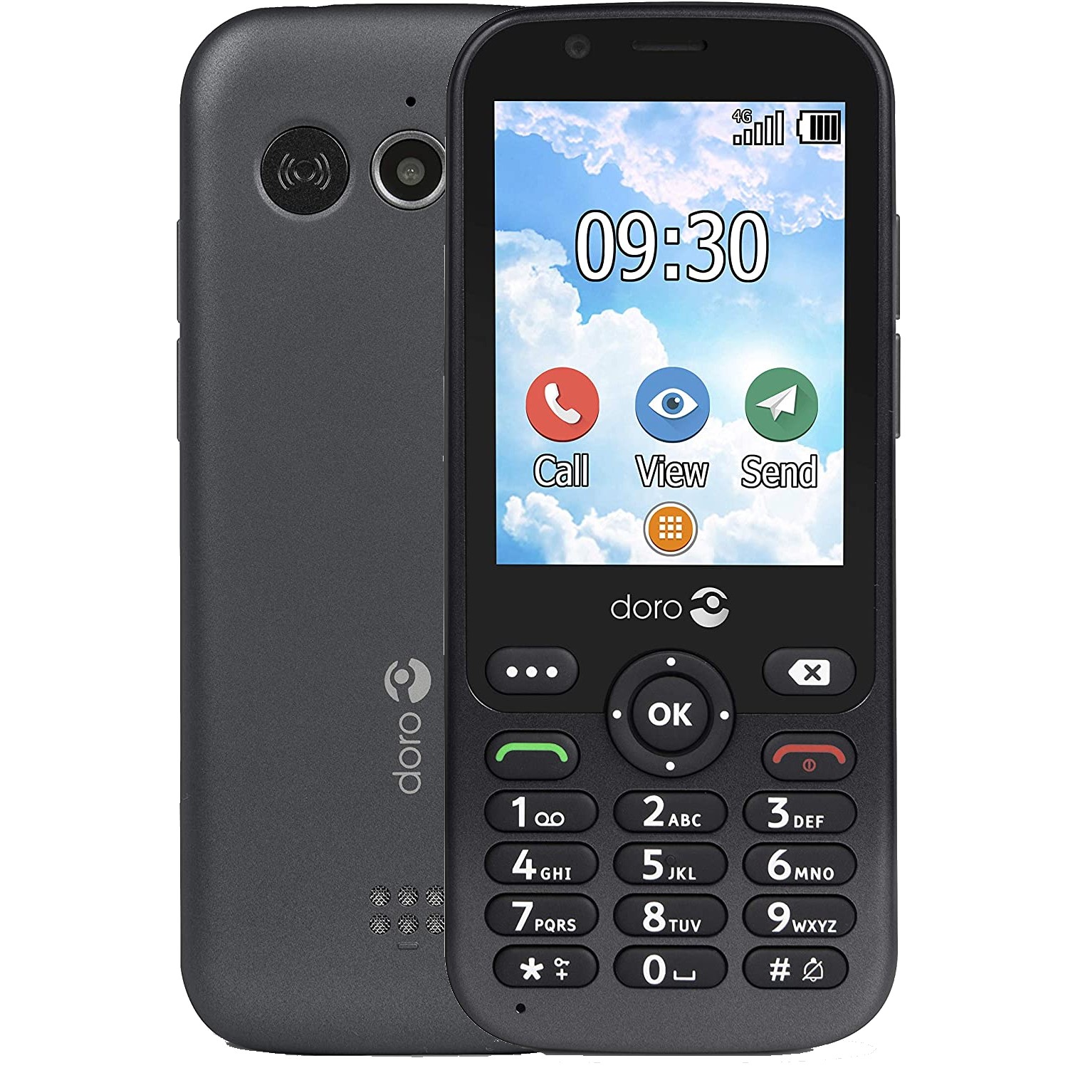 Doro 7010 Graphite 2.8 512MB 4G Unlocked & SIM Free Mobile Phone