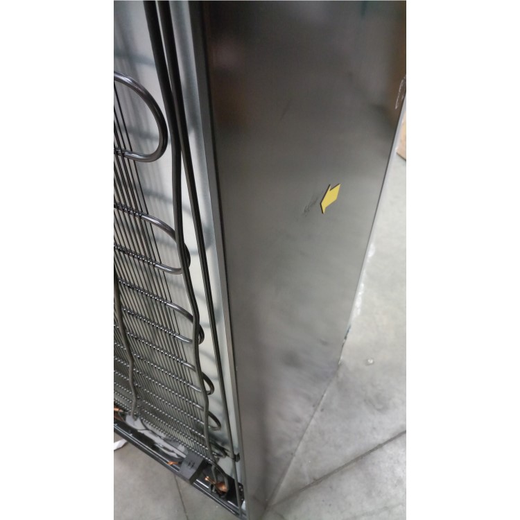 GRADE A2 - Smeg SCV115A 60cm Wine Cooler w/ Glass Door Black & S/S Right Hand Hinge 197  Bottle Capacity