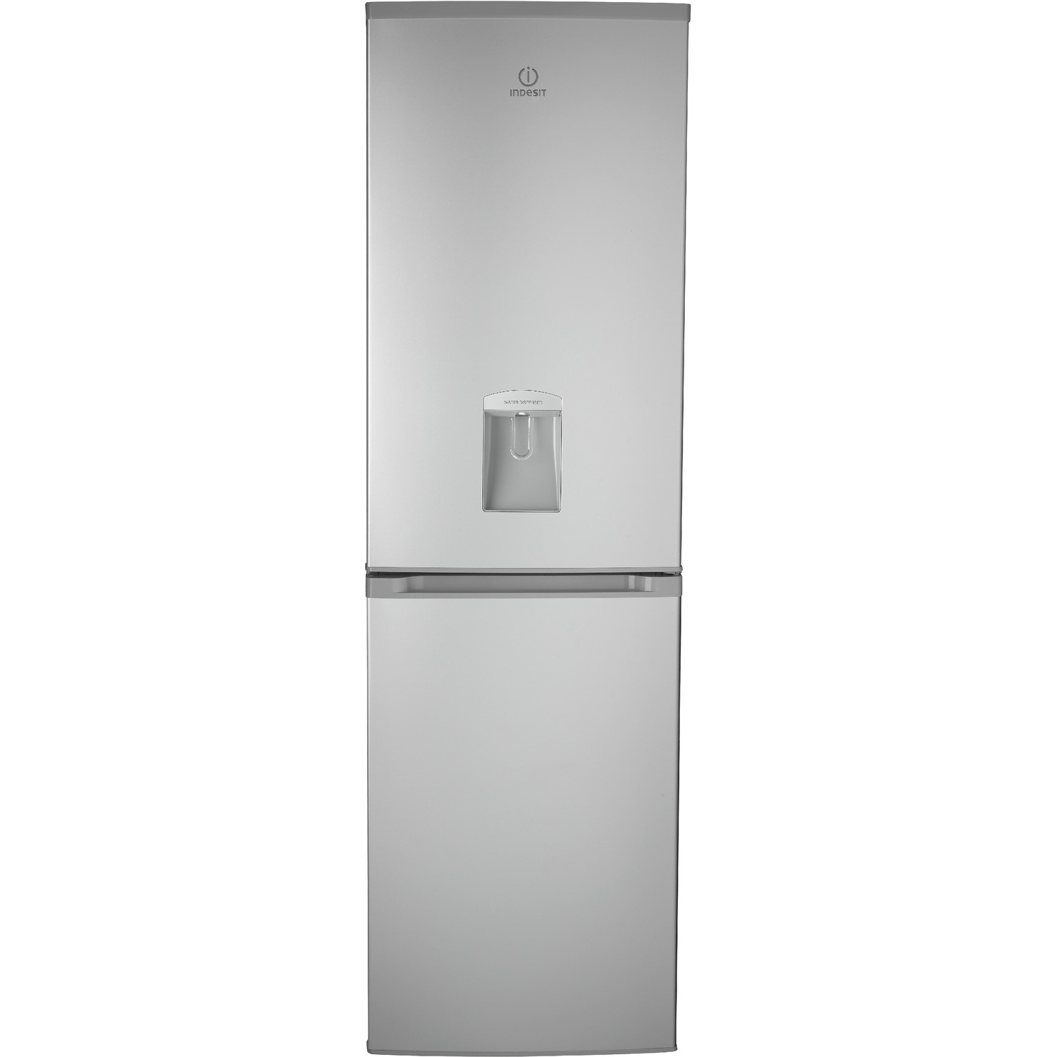 Indesit Ctaa55nfswd Freestanding Frost Free Fridge Freezer With Non Plumbed Water Dispenser Silver Appliances Direct