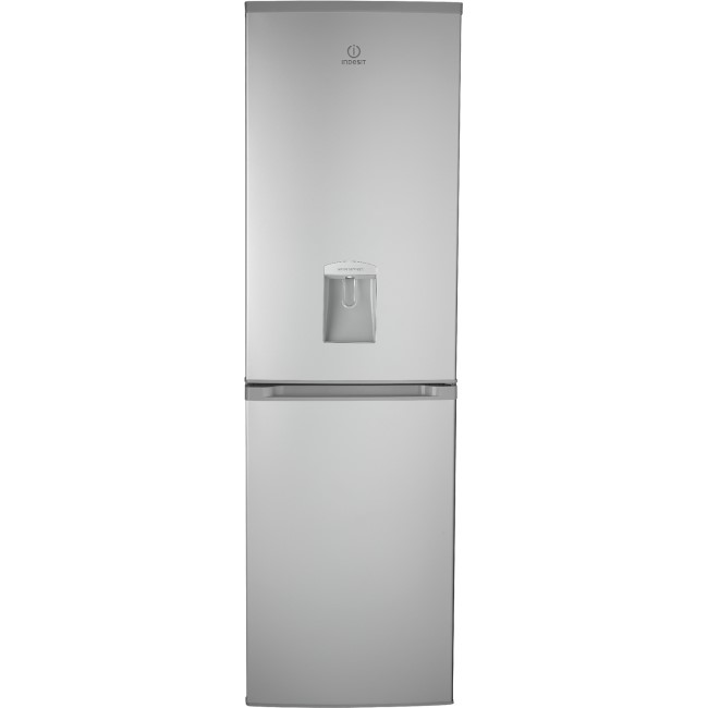 Indesit CTAA55NFSWD Freestanding Frost Free Fridge Freezer With Non-plumbed Water Dispenser - Silver