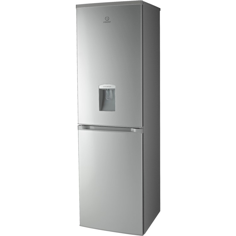 Indesit CTAA55NFSWD Freestanding Frost Free Fridge Freezer With Non-plumbed Water Dispenser - Silver