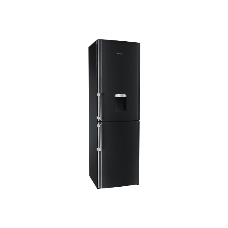 GRADE A2 - Hotpoint FFLAA58WDK 185x60cm 259L Freestanding Fridge Freezer With Non-plumb Water Dispenser - Black