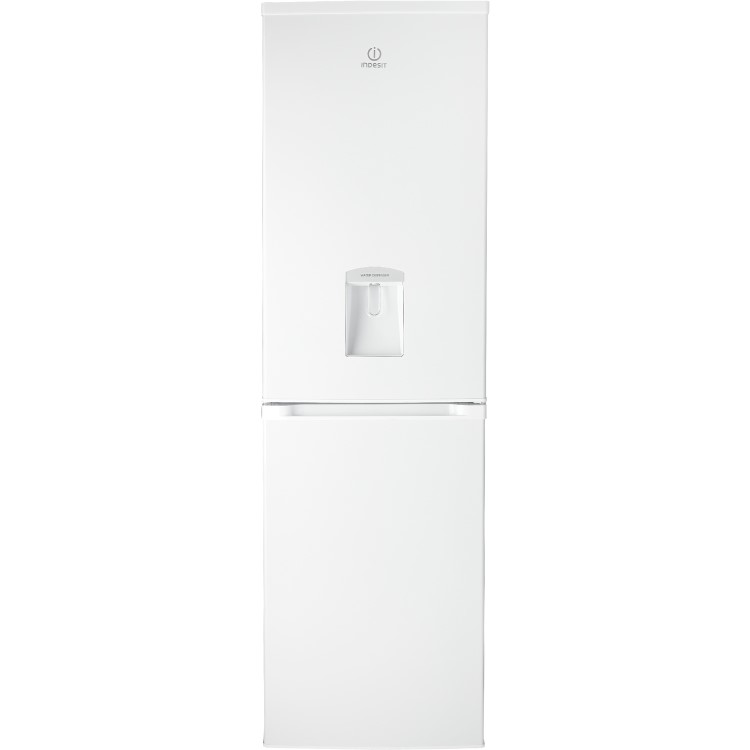 Indesit CTAA55NFWD Freestanding Frost Free Fridge Freezer With Non-plumbed Water Dispenser - White