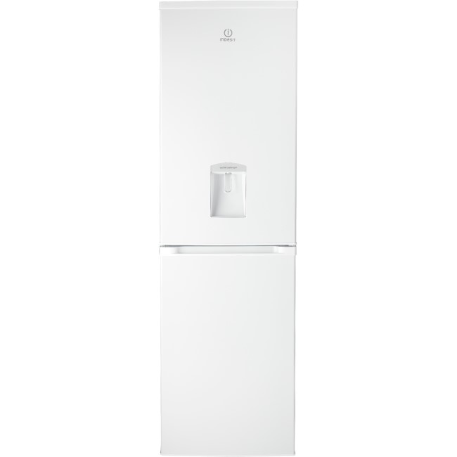 Indesit CTAA55NFWD Freestanding Frost Free Fridge Freezer With Non-plumbed Water Dispenser - White