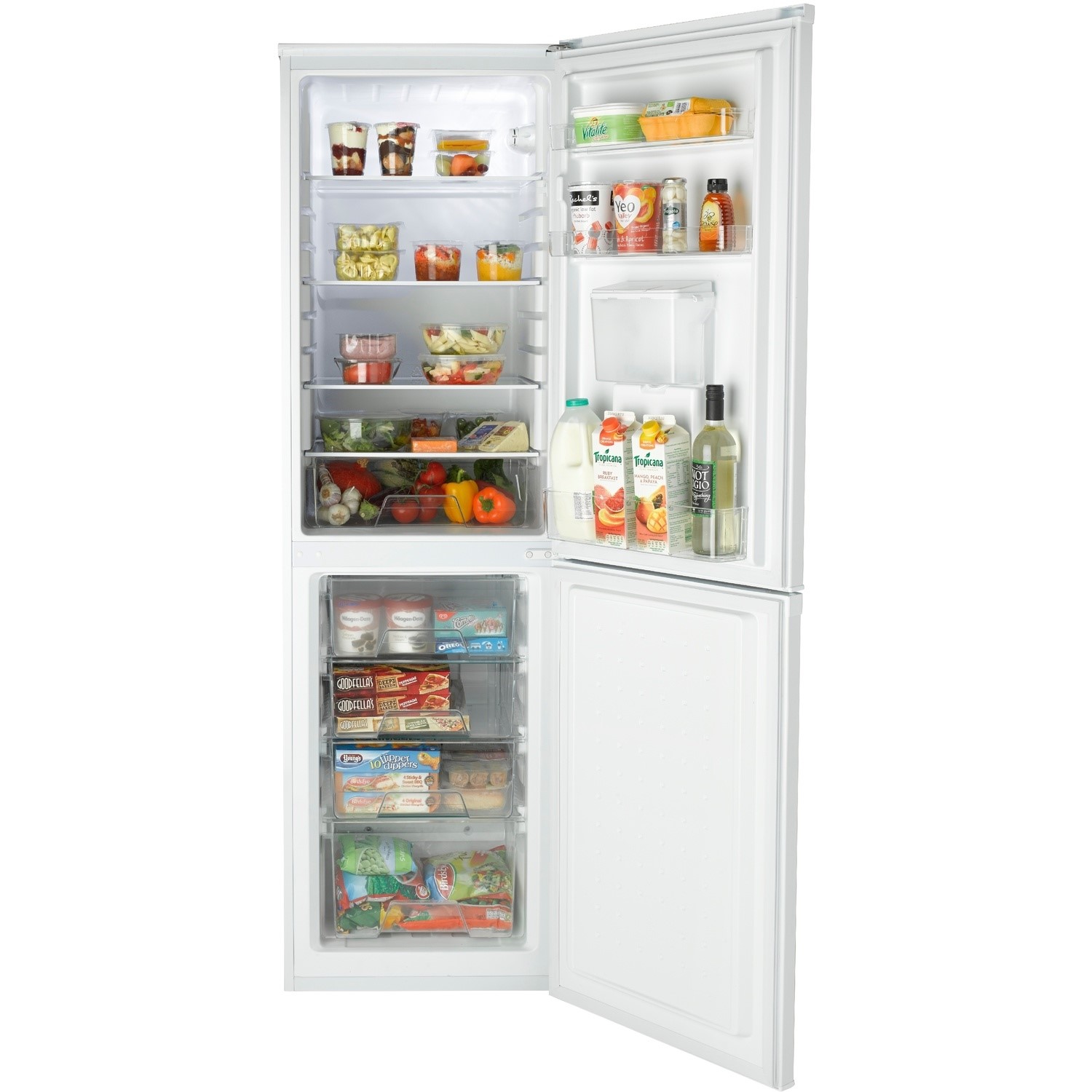 Indesit Ctaa55nfwd Freestanding Frost Free Fridge Freezer With Non Plumbed Water Dispenser White Appliances Direct
