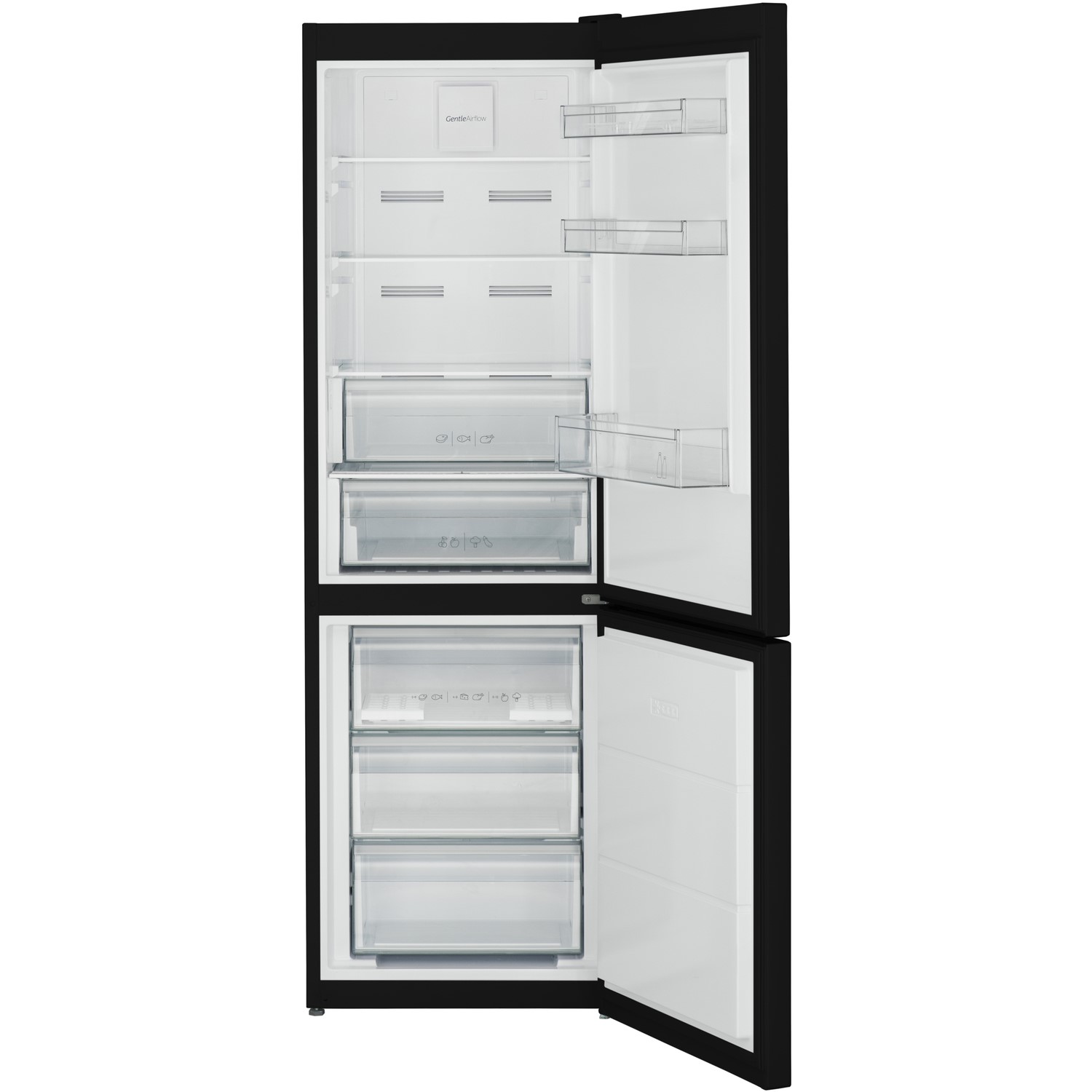 Sharp SJBM324B 60cm Frost Free Freestanding Fridge Freezer Black
