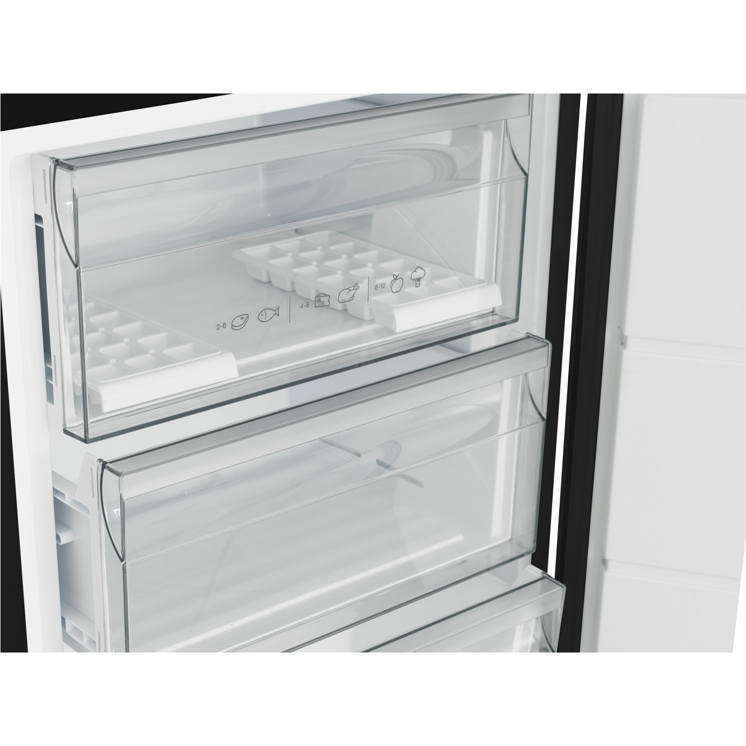 Sharp Sjbm324b 60cm Frost Free Freestanding Fridge Freezer Black