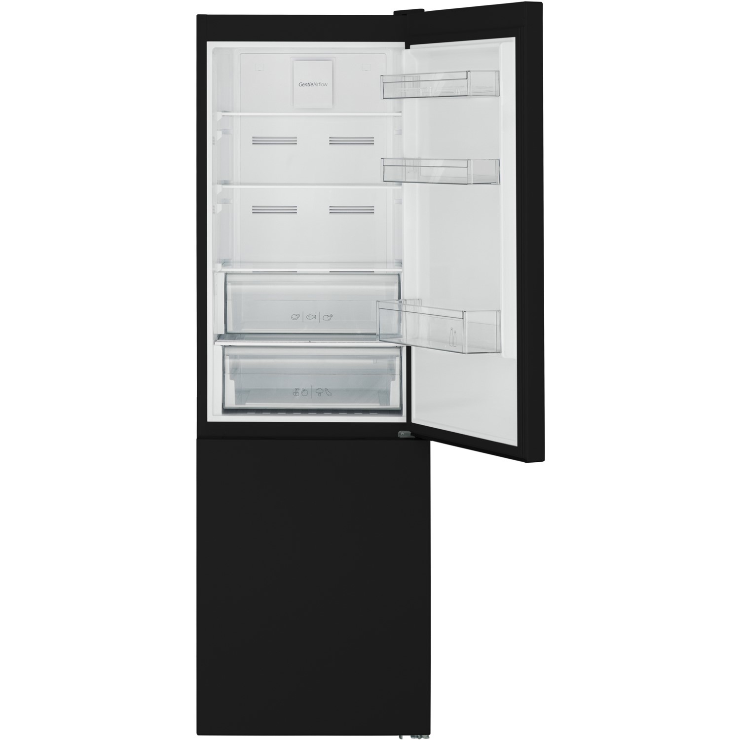 Sharp Sjbm324b 60cm Frost Free Freestanding Fridge Freezer Black