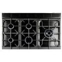 GRADE A1 - Rangemaster PROP90DFFGBC Professional Plus 90cm Dual Fuel Range Cooker - Black