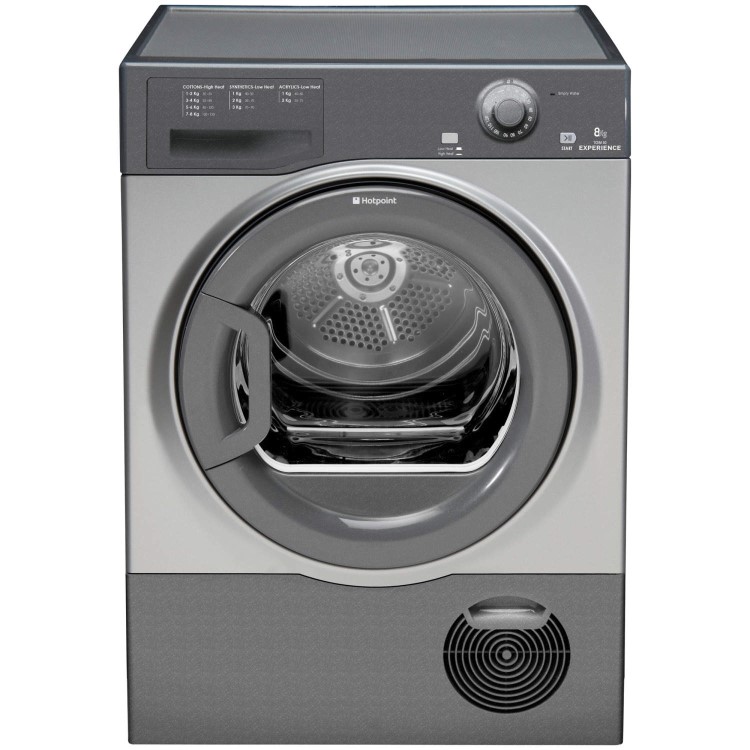 GRADE A1 - Hotpoint TCFS73BGG 7kg Freestanding Condenser Tumble Dryer - Graphite
