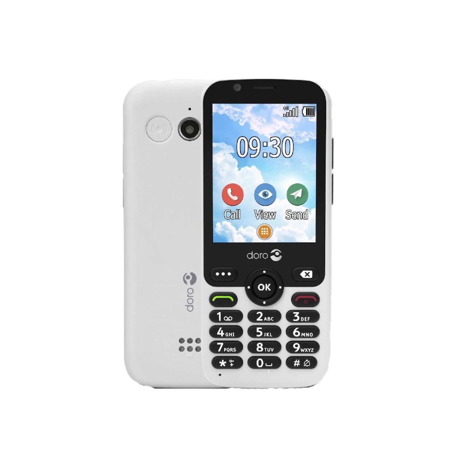 Doro 7010 White 2.8 512MB 4G Unlocked & SIM Free Mobile Phone