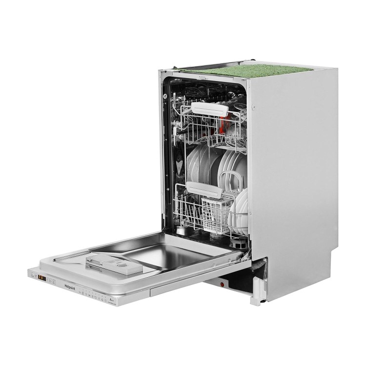 GRADE A3 - Hotpoint Ultima LSTF9H123CL 10 Place Slimline Fully Integrated Dishwasher with Quick Wash - Stainless Steel
