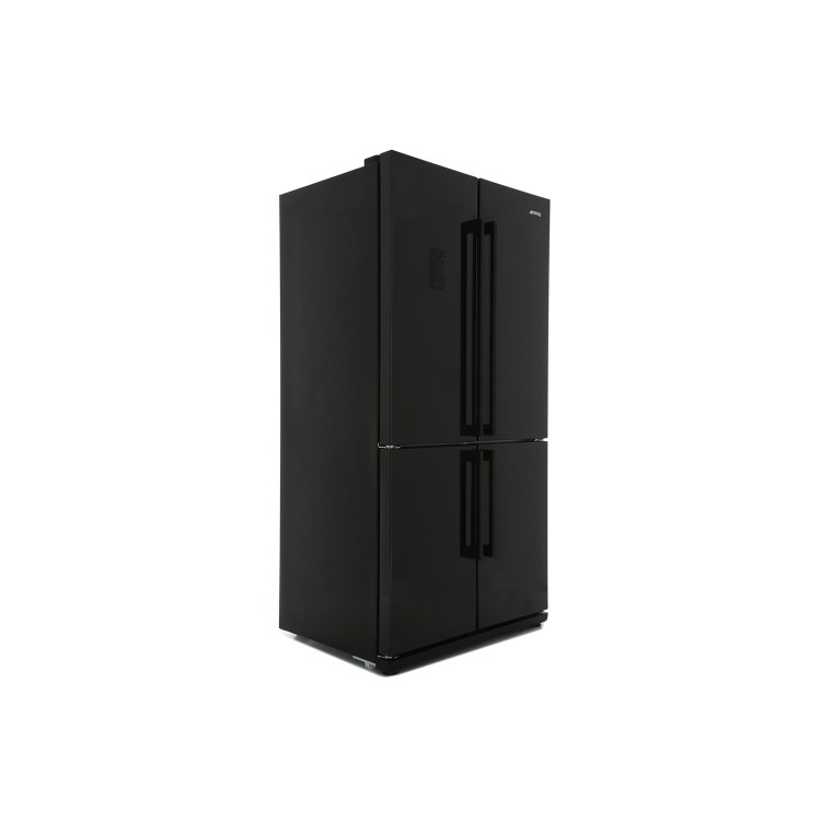 Smeg FQ60NPE Four Door Frost Free American Fridge Freezer - Black