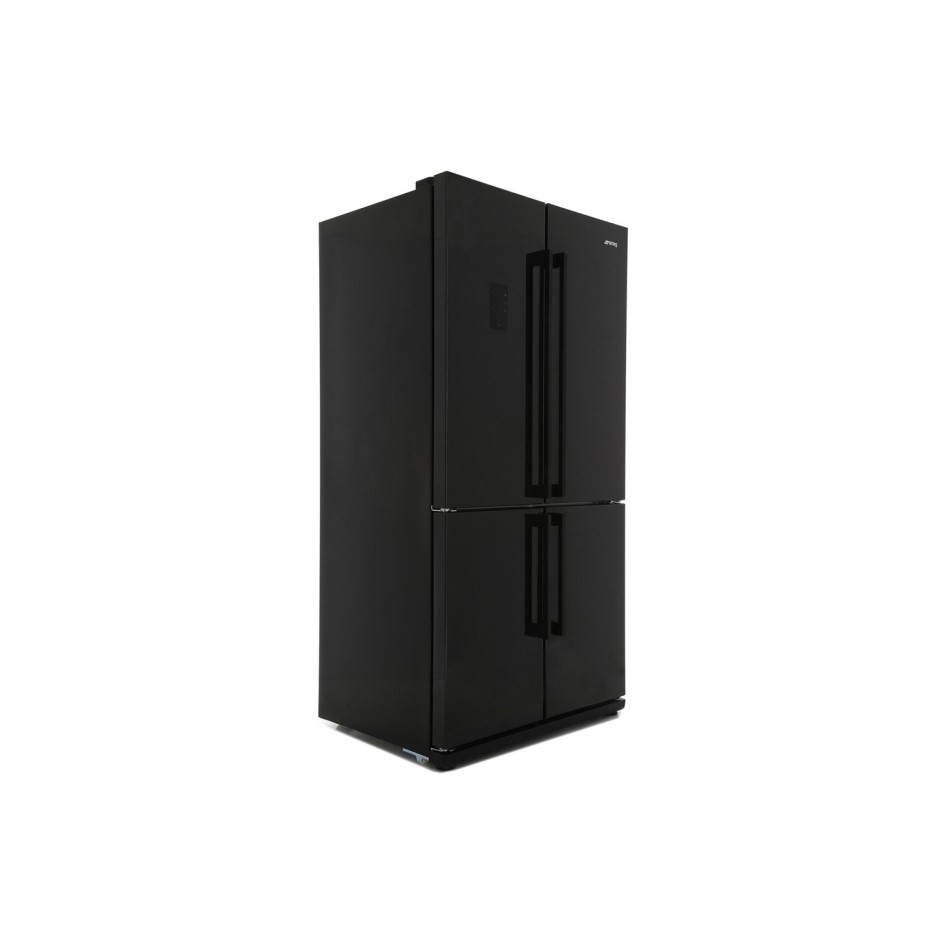 Smeg FQ60NPE Four Door Frost Free American Fridge Freezer Black