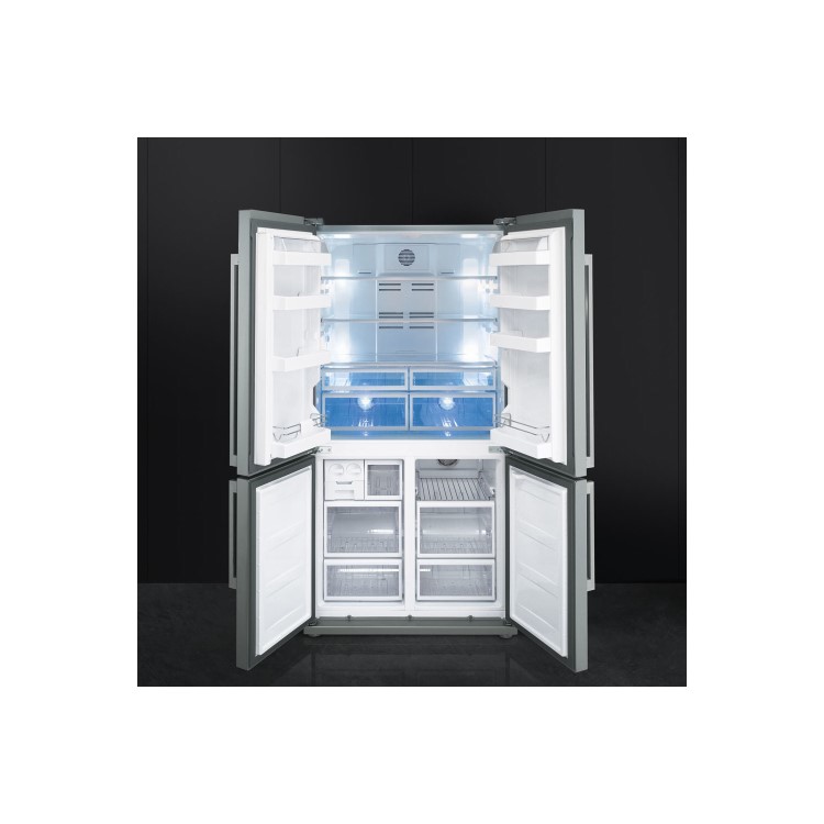 GRADE A2 - Smeg FQ60XPE Four Door Frost Free American Fridge Freezer - Stainless Steel