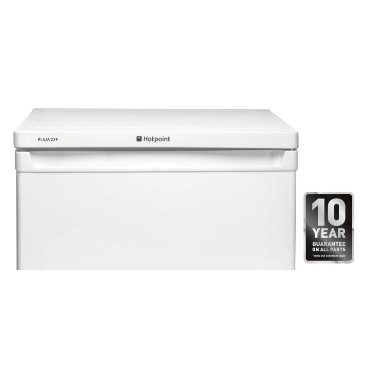 GRADE A2 - Light cosmetic damage - Hotpoint RLAAV22P1 55cm Freestanding Under Counter Fridge White