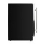 GRADE A3 - electriQ 60cm Wide 51 Bottle Dual Zone Wine Cooler - Stainless Steel/Black