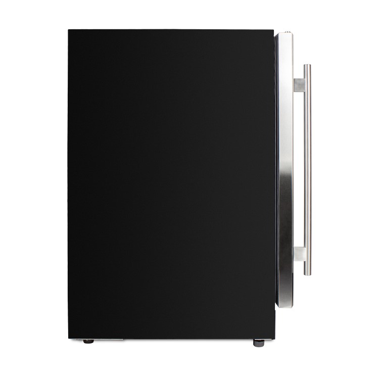 GRADE A3 - electriQ 60cm Wide 51 Bottle Dual Zone Wine Cooler - Stainless Steel/Black