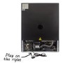 GRADE A3 - electriQ 60cm Wide 51 Bottle Dual Zone Wine Cooler - Stainless Steel/Black