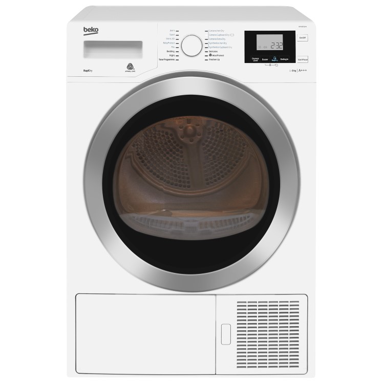GRADE A2 - Beko DPH8756W 8kg  Freestanding Heat Pump Tumble Dryer - White
