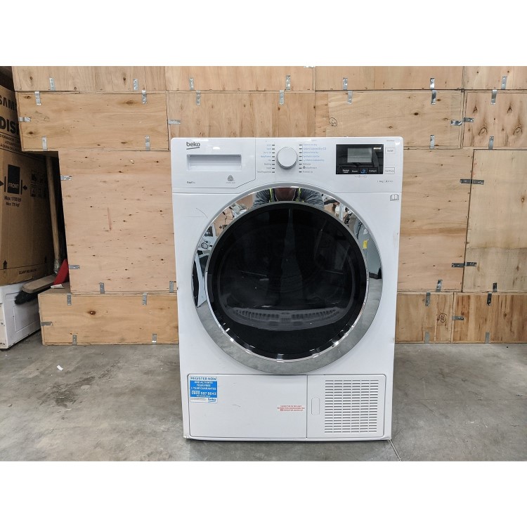 GRADE A3 - Beko DPH8756W 8kg  Freestanding Heat Pump Tumble Dryer - White