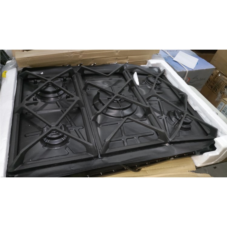 GRADE A2 - Smeg SR975NGH Victoria 70cm Black 5 Burner Gas Hob