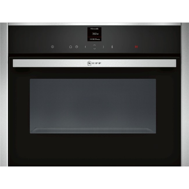 GRADE A2 - Neff C17UR02N0B N70 Touch Control 36 Litre Built-in Microwave Oven Stainless Steel