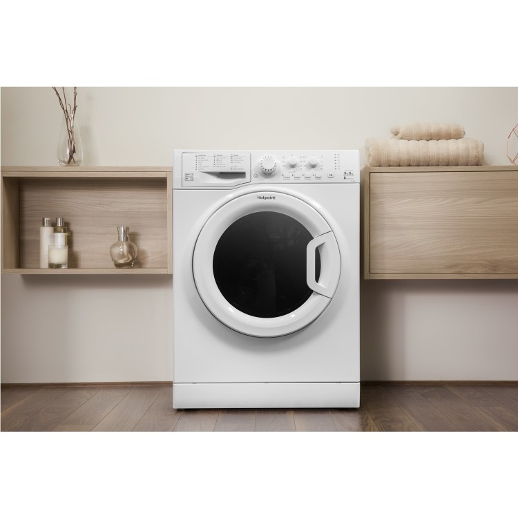 GRADE A3 - Hotpoint FDL9640P 9kg Wash 6kg Dry Freestanding Washer Dryer - Polar White