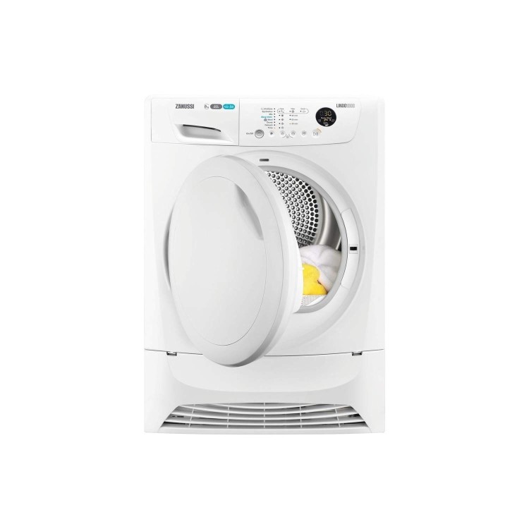 GRADE A2 - Zanussi ZDH8333PZ LINDO1000 8kg Freestanding Heat Pump Condenser Tumble Dryer White