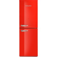 GRADE A3 - Montpellier MAB148R Retro Style 50-50 Freestanding Fridge Freezer - Red